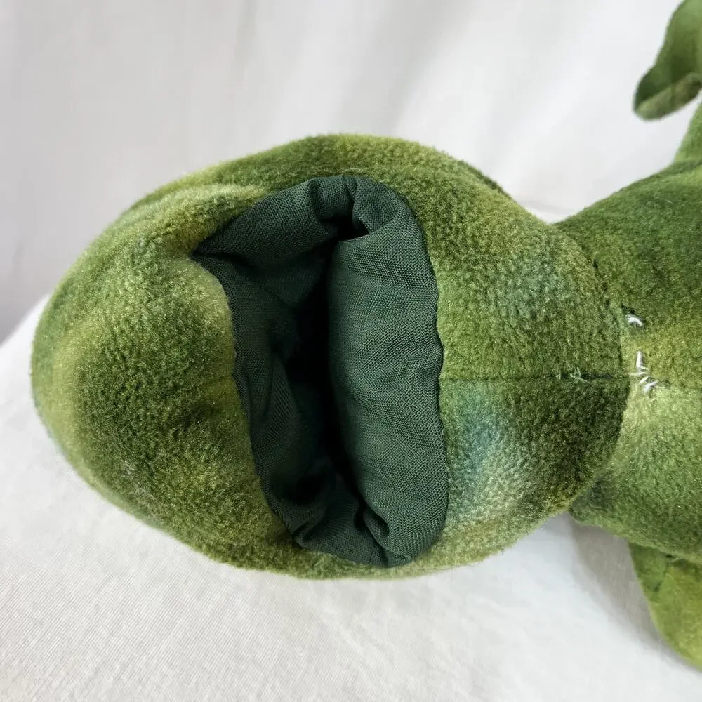 Green T-Rex Dinosaur Puppet Dino Plush Toy Build A Bear BAB 18